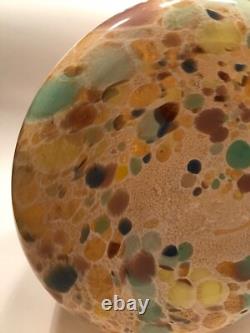 Vase en verre soufflé artistique Maestri Vetrai italien du milieu du siècle, grand et coloré