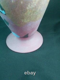 Vase en verre soufflé unique, Jean Claude Novaro, 1991