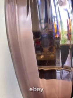 Vase en verre sur pied Empoli des années 1960