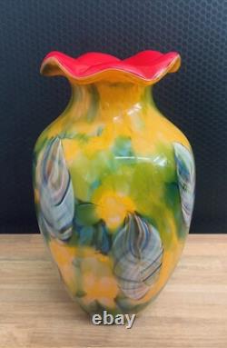 Vase en verre vase à fleurs vase artificiel vase de table art en verre style Murano fleurs décoratives