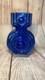 Vase En Verre Vintage Helena Tynell Riihim&auml;en Lasi Bleu Aitanlukko / Cadenas N&deg; 1653