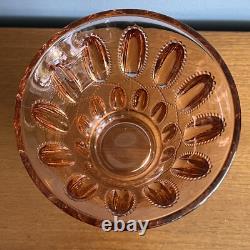 Vase en verre vintage Val Saint Lambert Luxval éphemera années 1930 pêche Art Déco