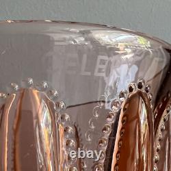 Vase en verre vintage Val Saint Lambert Luxval éphemera années 1930 pêche Art Déco