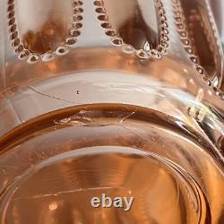 Vase en verre vintage Val Saint Lambert Luxval éphemera années 1930 pêche Art Déco