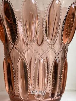 Vase en verre vintage Val Saint Lambert Luxval éphemera années 1930 pêche Art Déco