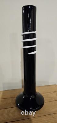 Vase en verre vintage des années 1980 par Jerzy Stuczan-Orkusz HSG Tarnowiec Pologne