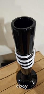 Vase en verre vintage des années 1980 par Jerzy Stuczan-Orkusz HSG Tarnowiec Pologne