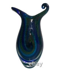 Vase galaxie lactée en verre soufflé sculpture en verre Murano décoration intérieure design
<br/>   
 