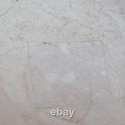 Vase intérieur blanc en verre d'art du 20e siècle effet craquelé Collection Sia 5,23 kg