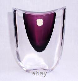 Vase lilas GH 3130 Ernest Gordon Afors Suède KOSTA BODA Verre d'art signé