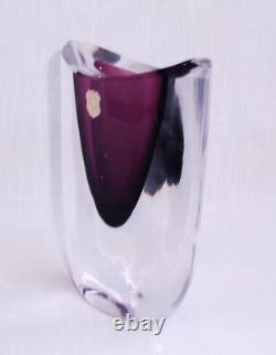 Vase lilas GH 3130 Ernest Gordon Afors Suède KOSTA BODA Verre d'art signé