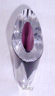 Vase lilas GH 3130 Ernest Gordon Afors Suède KOSTA BODA Verre d'art signé