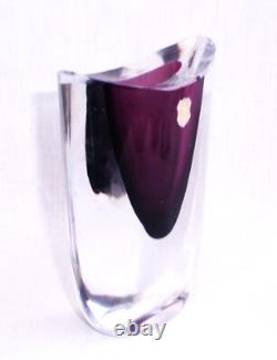 Vase lilas GH 3130 Ernest Gordon Afors Suède KOSTA BODA Verre d'art signé