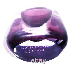 Vase lilas GH 3130 Ernest Gordon Afors Suède KOSTA BODA Verre d'art signé