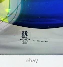 Vase liquide signé Erika Höglund Maleras 4812, Suède, étiqueté et en état impeccable