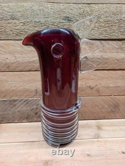 Vase oiseau en verre d’art de Sem Schanzer de L’Anverre pour Zanotta Edizioni, années 1990, Italie