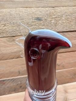 Vase oiseau en verre d’art de Sem Schanzer de L’Anverre pour Zanotta Edizioni, années 1990, Italie