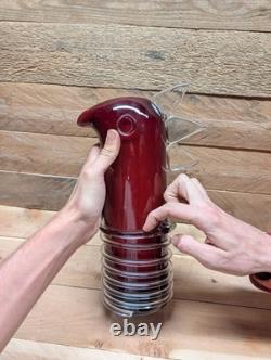 Vase oiseau en verre d’art de Sem Schanzer de L’Anverre pour Zanotta Edizioni, années 1990, Italie