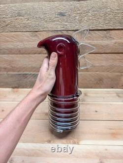 Vase oiseau en verre d’art de Sem Schanzer de L’Anverre pour Zanotta Edizioni, années 1990, Italie