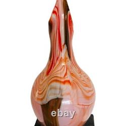 Vase opaline multicolore italien vintage des années 1960 en forme libre de Murano