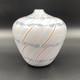 Vase Pezzato De Charlie Meaker, 1982, Superbe Verre D&rsquo;atelier Britannique