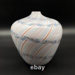 Vase pezzato de Charlie Meaker, 1982, superbe verre d’atelier britannique
