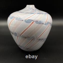 Vase pezzato de Charlie Meaker, 1982, superbe verre d’atelier britannique