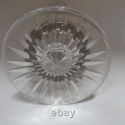 Vase pied de verre en cristal d'art suédois, style moderne du milieu du siècle, vintage 10x5