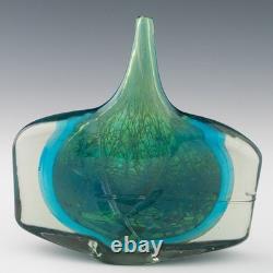 Vase poisson en verre Mdina vers 1973