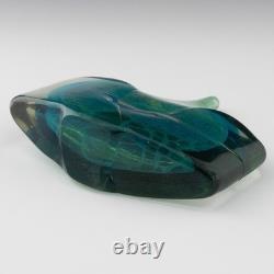 Vase poisson en verre Mdina vers 1973