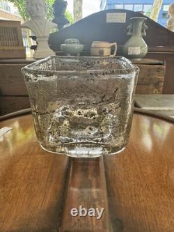 Vase / pot de fleurs en verre artistique par Benny Motzfeldt pour Plus Fredriksad