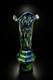 Vase-sculpture Vintage En Verre D&rsquo;art Souffl&eacute; &agrave; La Main, Style Murano Massif, Multicolore