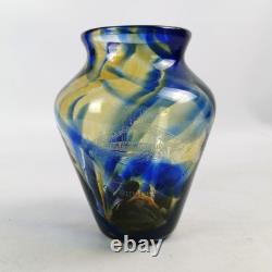 Vase tibétain en verre artistique Hartley Wood, ville de Sunderland, 1992, soufflé à la main 8