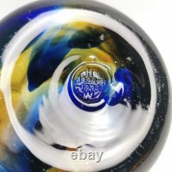 Vase tibétain en verre artistique Hartley Wood, ville de Sunderland, 1992, soufflé à la main 8