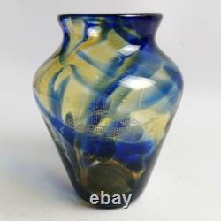 Vase tibétain en verre artistique Hartley Wood, ville de Sunderland, 1992, soufflé à la main 8