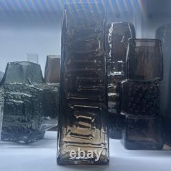 Vase totem en cannelle Whitefriars Geoffrey Baxter 9671