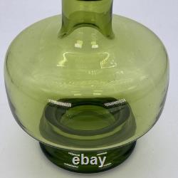 Vase vert Holmegaard Danemark Per Lutken vers 1955-1963 soufflé à la main