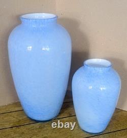 Vases à fleurs en verre art de la ligne Studio Lustre Glaze de Royal Brierley