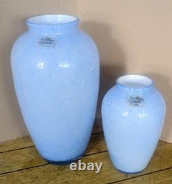 Vases à fleurs en verre art de la ligne Studio Lustre Glaze de Royal Brierley