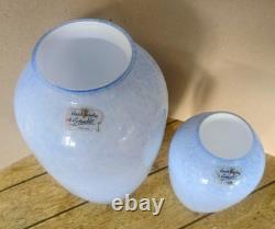 Vases à fleurs en verre art de la ligne Studio Lustre Glaze de Royal Brierley