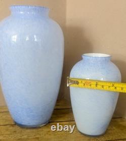 Vases à fleurs en verre art de la ligne Studio Lustre Glaze de Royal Brierley