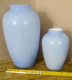 Vases à fleurs en verre art de la ligne Studio Lustre Glaze de Royal Brierley