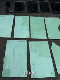 Véritables chutes de carreaux en verre Vitrolite jade Art déco