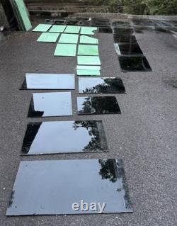 Véritables chutes de carreaux en verre Vitrolite jade Art déco