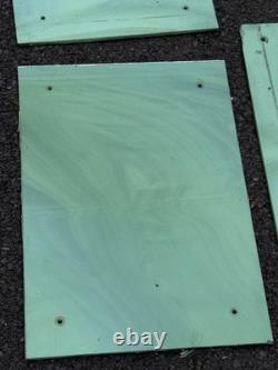 Véritables chutes de carreaux en verre Vitrolite jade Art déco