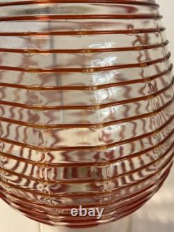 Verre d'art Empoli des années 60 : Rouge extrême sur transparent très rare