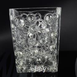 Vintage 60er Wmf Bubble Design Vase En Verre Blockvase Art Allemand Verre 1960er