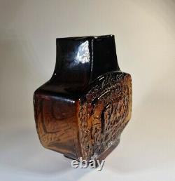 Whitefriars Cinnamon Tv Vase Conçu Par Geoffrey Baxter Numéro De Modèle 9677