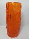 Whitefriars Tangerine Vase 9 Pouces Lovely Condition 9691