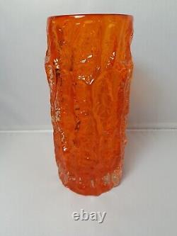Whitefriars Tangerine Vase 9 Pouces Lovely Condition 9691